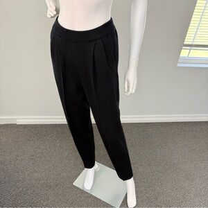 Peter Nygard Black Knit Merino Wool Trousers
